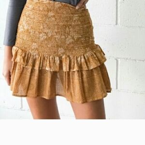 Spell and the Gypsy Lioness Ruched Mini Skirt
